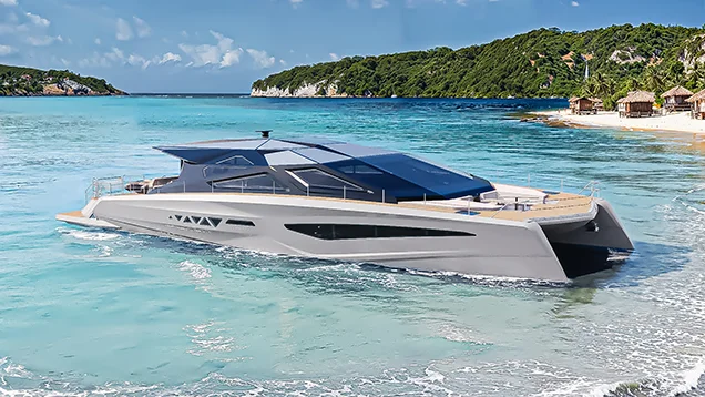 LANIAKEA luxury yacht exterior design by Chulhun Park showing elegant lines and panoramic glass