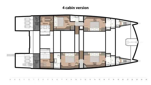 LANIAKEA cabin configuration and interior volume